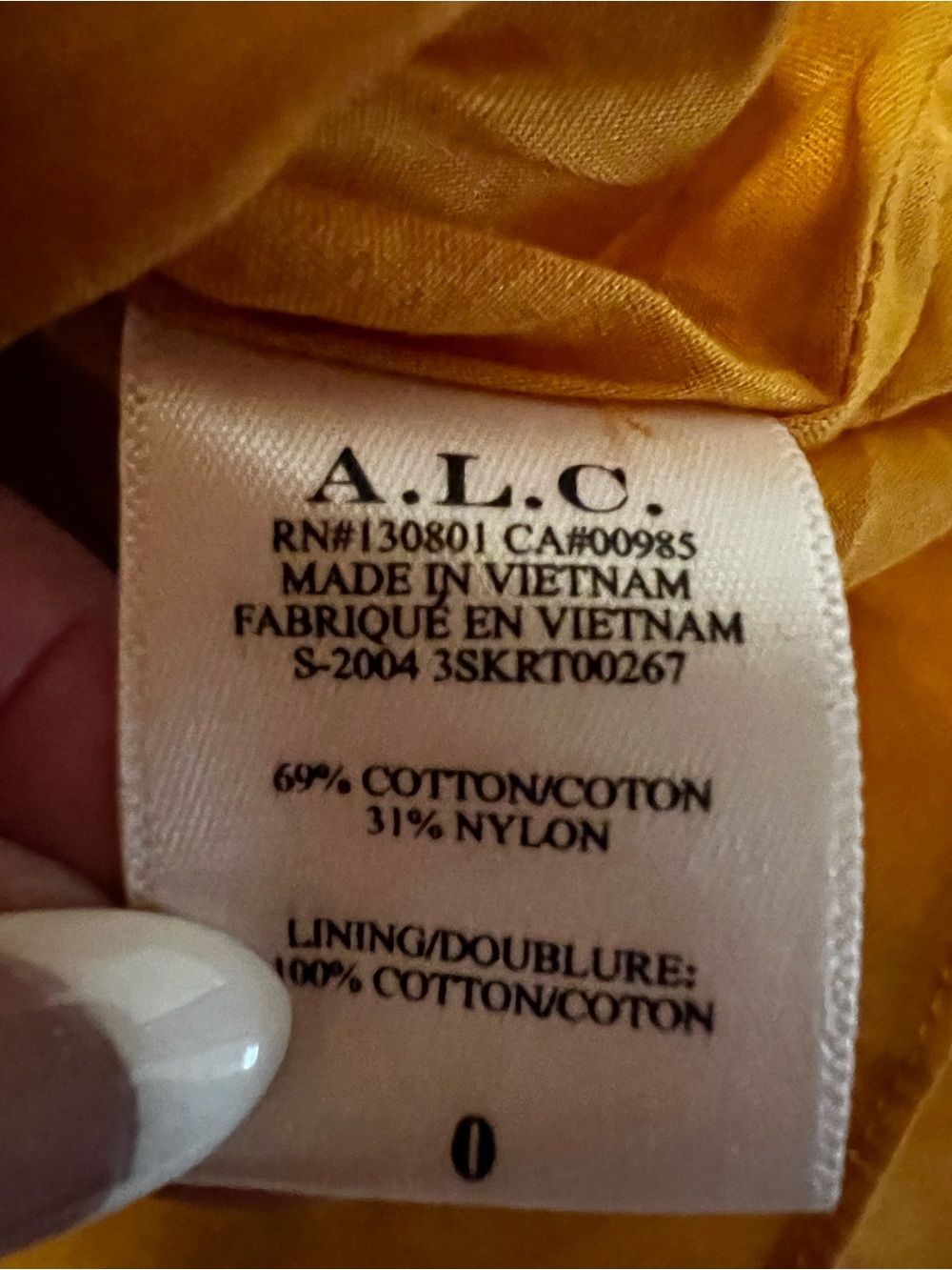 A.L.C. Hampton Yellow Floral Print Poplin Wrap Mini Skirt Sz 0 - Picture 4 of 12